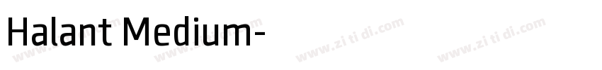Halant Medium字体转换